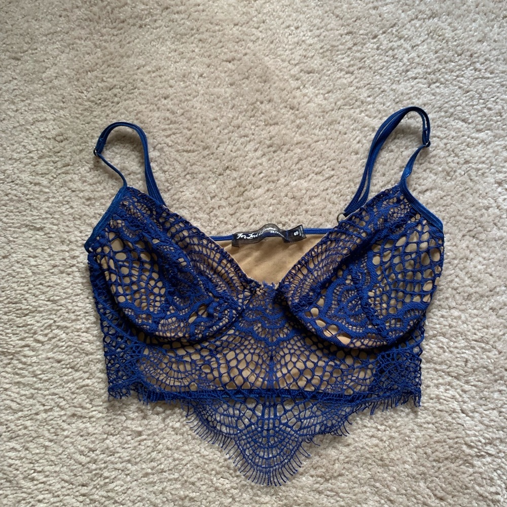 Skivvies top in royal blue